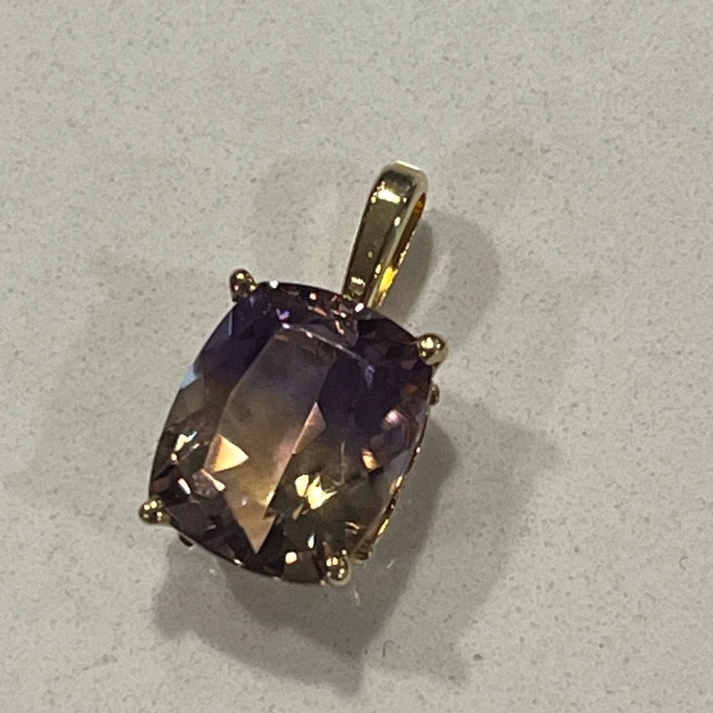 Elegant 14k Gold Ametrine Pendant